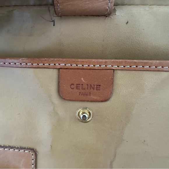 Vintage 90s Celine Macadam purse / crossbody / satchel - Picture 13 of 15